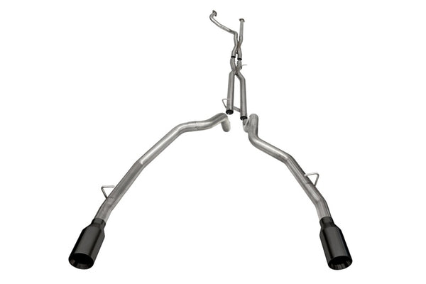 CORSA Baja Catback Exhaust for 2021-2024 Dodge Ram TRX Crew Cab - Dual Rear Black Tip