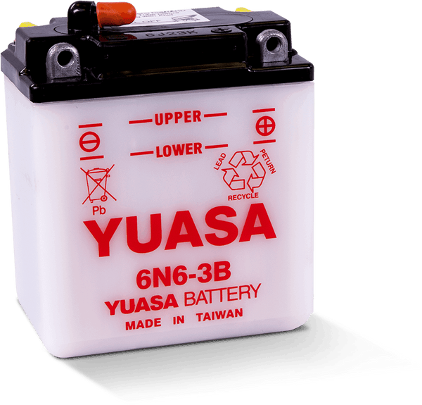 Yuasa 6N6-3B Conventional 6-Volt Battery
