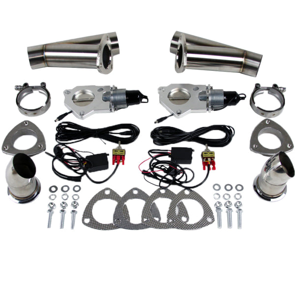 Granatelli 2.5" Stainless Steel Electronic Dual Exhaust Cutout