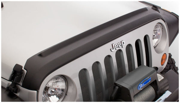 Bushwacker Trail Armor Hood Guard for 2007-2018 Jeep Wrangler JK & JK Unlimited - Black