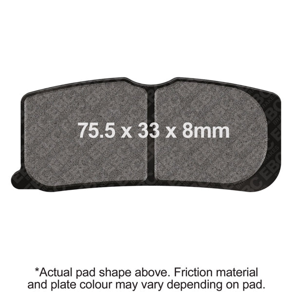 EBC 08-09 Can Am Spyder RS SE5 Front Left/Right Semi-Sintered Vee Brake Pads