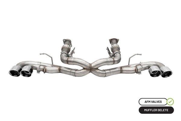 Corsa Corvette C8 2020-2025 3in Xtreme Cat-Back Exhaust with 4.5in Quad Tips - Stock AFM Valve Compatible