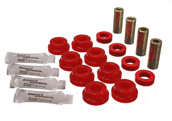 Energy Suspension Rear Control Arm Bushings for 89-95 Honda Civic/CRX & 93-97 Honda Del Sol (VTEC), Red