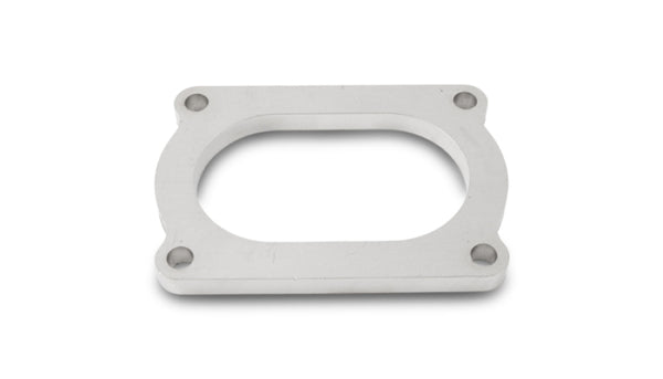 Vibrant T304 SS 4 Bolt Flange for 3.5in O.D. Oval tubing