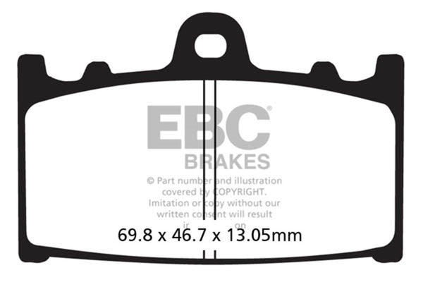 EBC 02-04 Suzuki VL 1500 Intruder LC Front Left Sintered HH Brake Pads