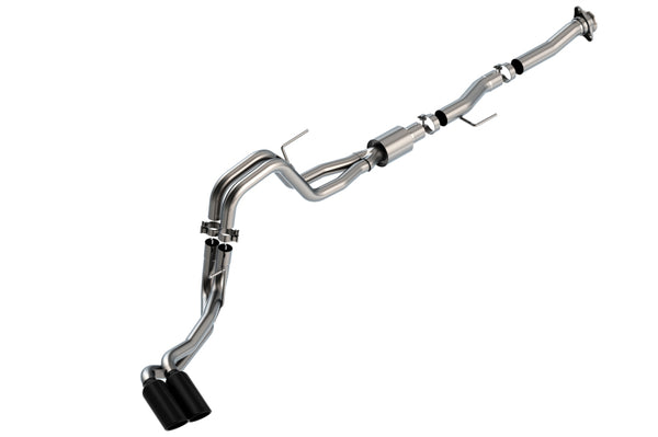 Borla Cat-Back ATAK Exhaust System for 2021 F-150 5.0L V8 - Black Chrome Tips