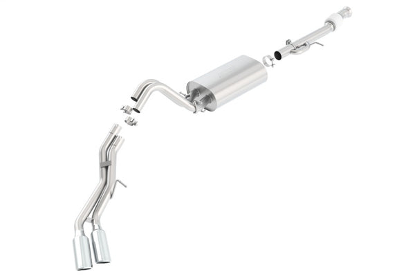 Borla Catback Exhaust for 2015-2016 Cadillac Escalade ESV 6.2L Auto Trans - Dual Round Rolled Side Exit