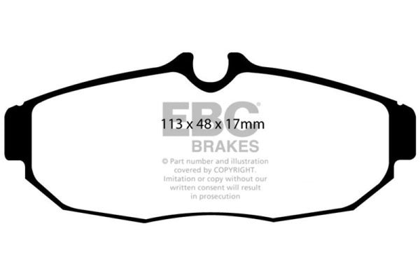 EBC Yellowstuff Rear Brake Pads for 2005-2010 Ford Mustang 4.0