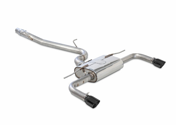 AWE Tuning Touring Edition Catback Exhaust for Audi A3 8V - Dual Outlet 90mm Diamond Black Tips