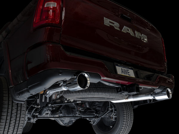 AWE Tuning Touring Catback Exhaust w/ Chrome Silver Tips for 2025+ RAM 1500 3.0TT 0FG