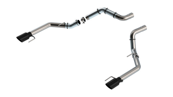Borla Tail Pipe Kit for 21-23 Ford Raptor 3in with 4.5in Black Chrome Tips