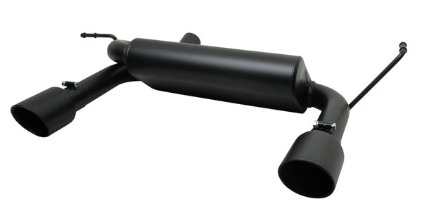 Gibson 07-17 Jeep Wrangler JK Rubicon 3.8L 2.5in Cat-Back Dual Split Exhaust - Black Elite