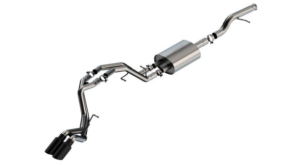 Borla Touring Cat-Back Exhaust for 21-22 Chevrolet Tahoe 5.3L V8 AT 2/4WD - Black Chrome