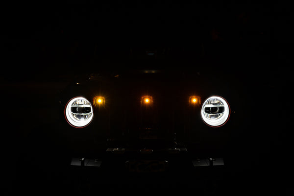DV8 Offroad Jeep JL 2018+ Grill Amber Marker Lights