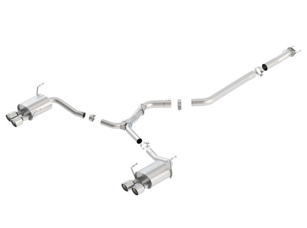 Borla 15-16 Subaru WRX / STI 2.5L S-Type Cat-Back Exhaust with Quad Round Tips