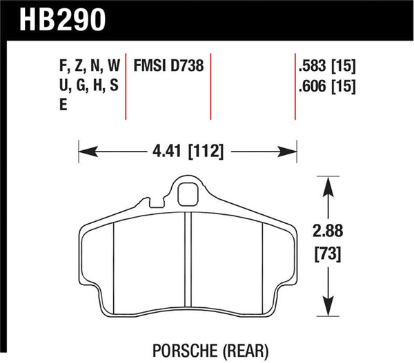 Hawk Performance Ceramic Street Brake Pads