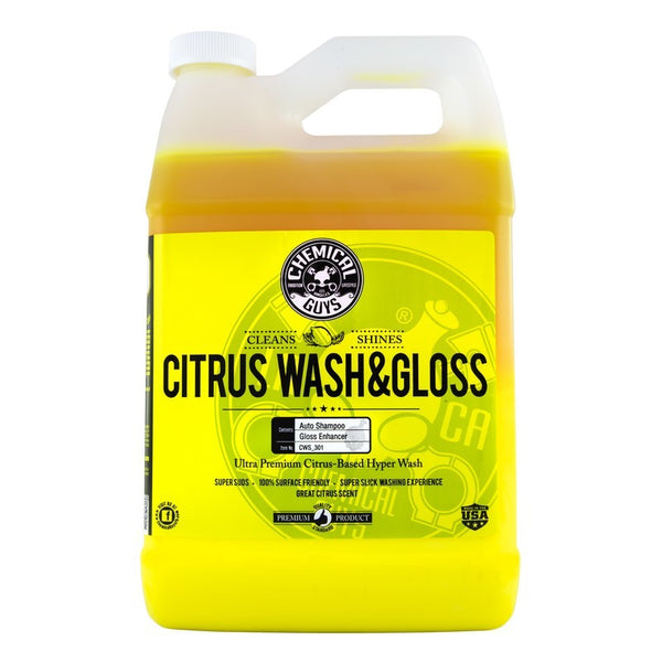 Chemical Guys Citrus Wash & Gloss - 1 Gallon Concentrated Car Wash
