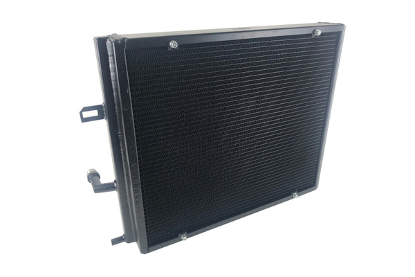 CSF Front Mount Triple-Pass Heat Exchanger for BMW B58/B48 - Black with Rock Guard