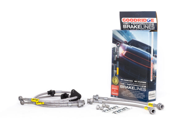 Goodridge Stainless Steel Brake Line Kit for 92-95 Honda Civic & 93-00 Del Sol (Rear Drum)