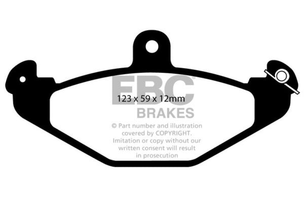 EBC Greenstuff Rear Brake Pads for 08+ Lotus 2-Eleven 1.8 Supercharged