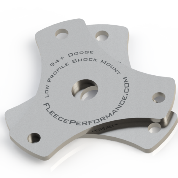 Fleece Performance Low Profile Shock Mounts for Dodge Ram 2500 & 3500