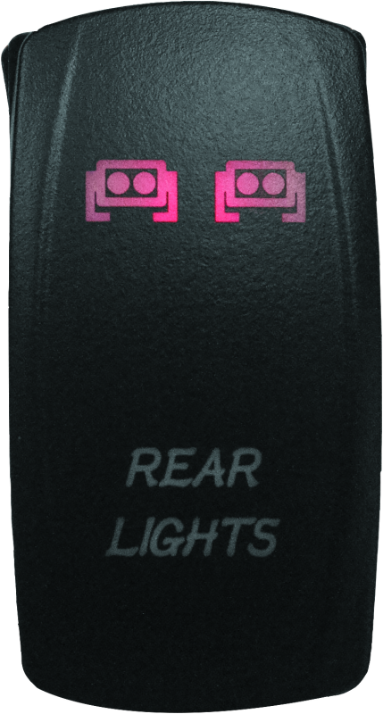 DragonFire Racing Lighted Switch for Rear Light - On/Off Red