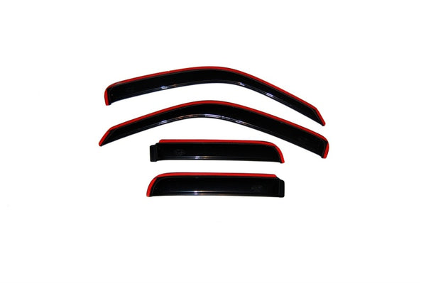 AVS In-Channel Ventvisor Window Deflectors Smoke 4pc (Front & Rear) for Jeep Liberty 2002-2007