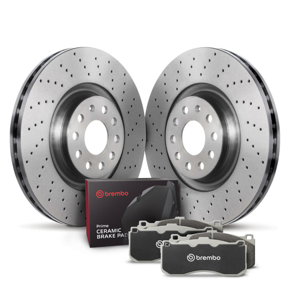 Brembo OE Rear Disc Brake Kit for Audi A3 Quattro, Q3, S3, TTS Quattro, Arteon