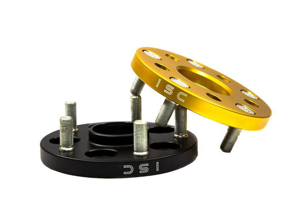 ISC Suspension 5x100 Hub Centric Wheel Spacers 15mm Black (Pair)