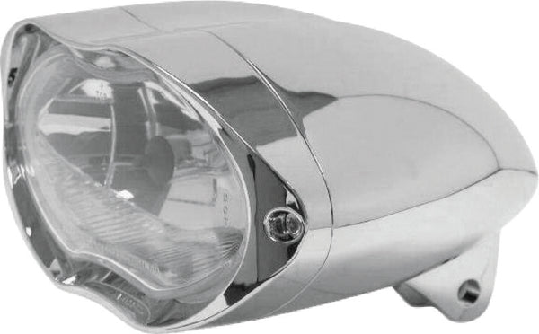 Bikers Choice Chrome Sunray Bottom Mount Headlight Universal H4 55/60W