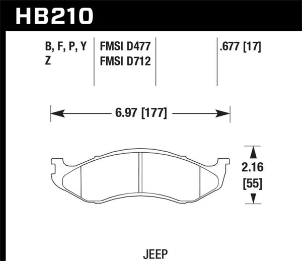 Hawk Performance LTS High Performance Street Brake Pads - OE