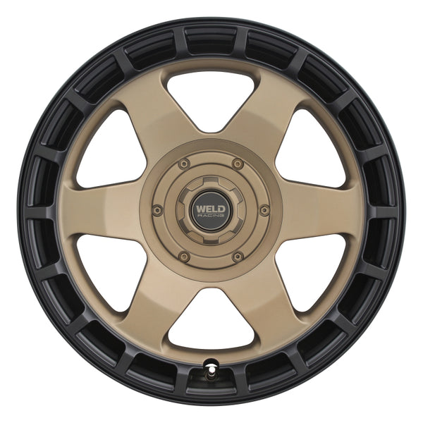Weld Off-Road Ridge 17x9 - 5x114.3 / 5x127 BP - ET-12 - 78.1mm CB - Satin Bronze Wheel (Black Ring)