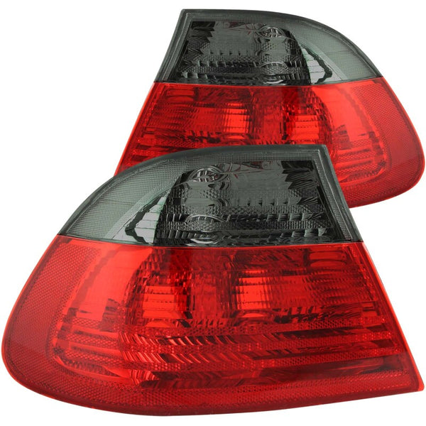 ANZO Red/Smoke Tail Lights Outer Pair for 20002003 BMW 3 Series E46