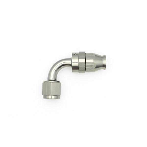 DeatschWerks 8AN Female Swivel 90-Degree Hose End PTFE with Olive Insert