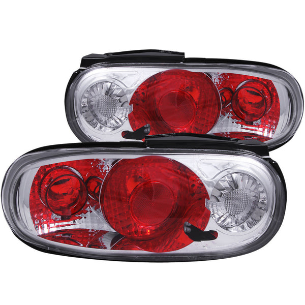 ANZO Chrome Tail Light Assemblies (Pair) for 19901997 Mazda Miata