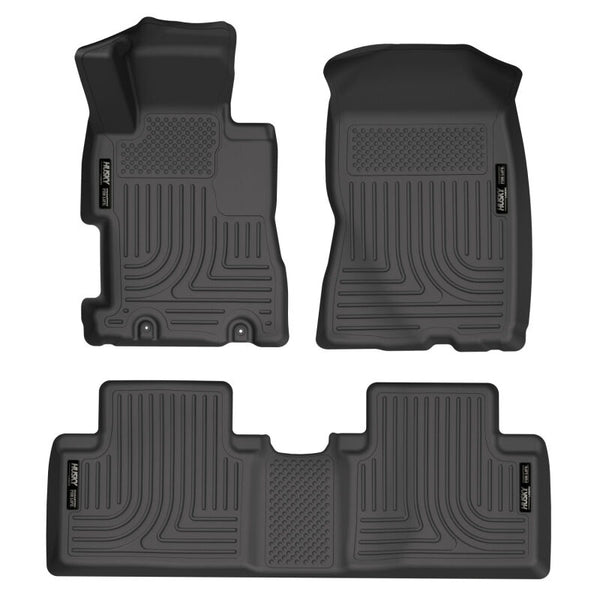 Husky Liners 2006-2011 Honda Civic 4DR WeatherBeater Black Floor Liners