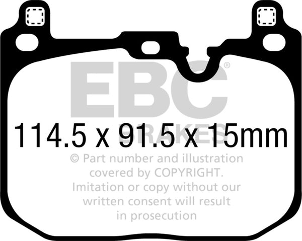 EBC Yellowstuff Front Brake Pads for 2018+ BMW X2