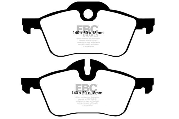 EBC Greenstuff Front Brake Pads for 2002-2003 Mini Hardtop 1.6