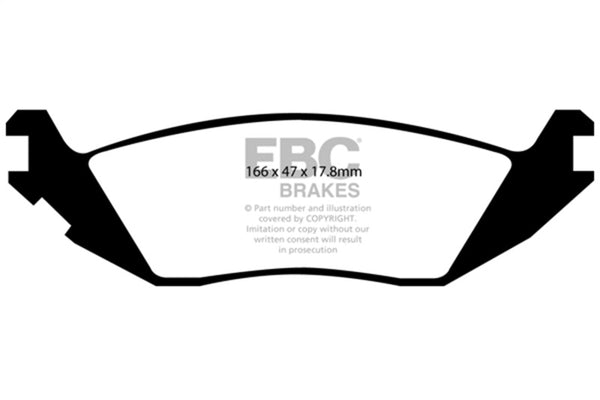 EBC Extra Duty Rear Brake Pads for 2006-2009 Chrysler Aspen 4.7