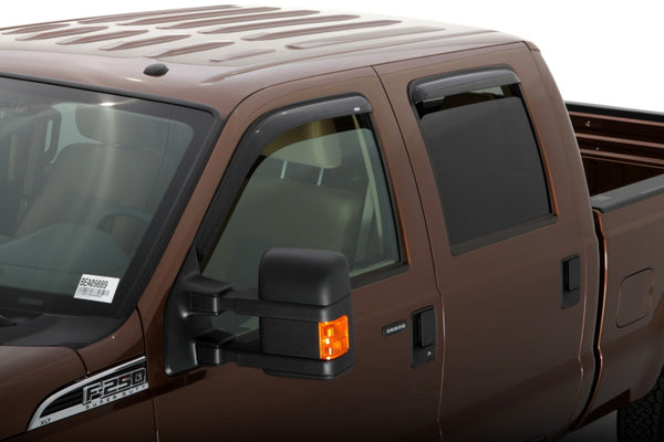 AVS Ventvisor Outside-Mount Window Deflectors 4pc Smoke for Ford F-250 SuperCab 19992016