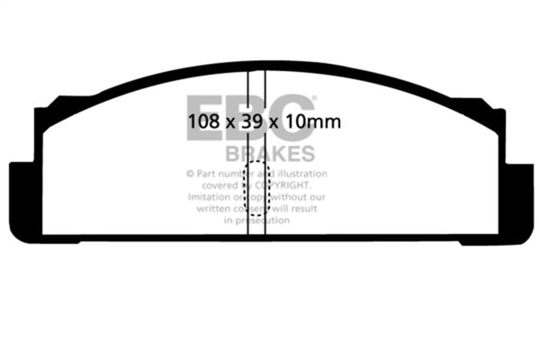 EBC Greenstuff Rear Brake Pads for Fiat 124 1.6 (68-83)