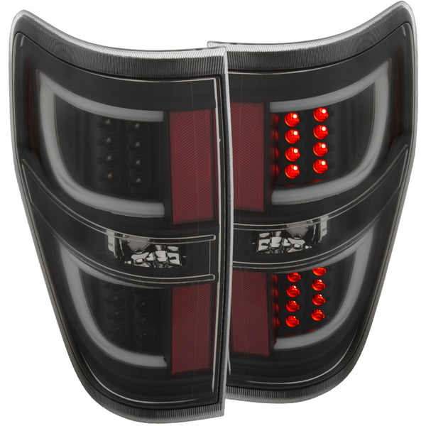 ANZO LED Tail Lights Black for Ford F-150 20092013