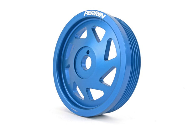 PERRIN 15-18 Subaru WRX / 13-20 BRZ / 14-18 FXT / 13-16 Crosstrek Lightened Crank Pulley - Blue