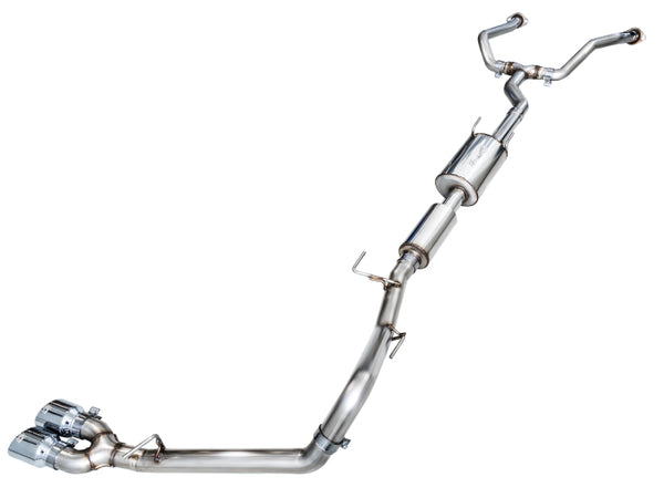 AWE 0FG Cat-Back Exhaust for 3rd Gen Toyota Tundra Dual Chrome Tips