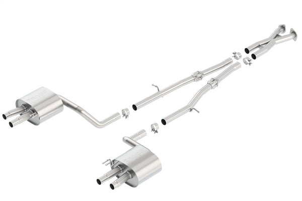 Borla Cat-Back Exhaust for 2018 Kia Stinger 3.3L V6 Turbo - S-Type Dual Split Rear Exit