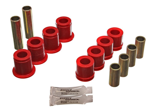 Energy Suspension Front Control Arm Bushing Set for 87-95 Nissan Pathfinder 2WD/4WD - Red