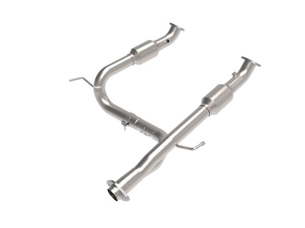 aFe Twisted Steel Y-Pipe for Toyota Tacoma 2005-2015 V6 4.0L with Cat