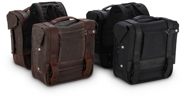 Burly Brand Dark Oak Throw-over Saddlebag