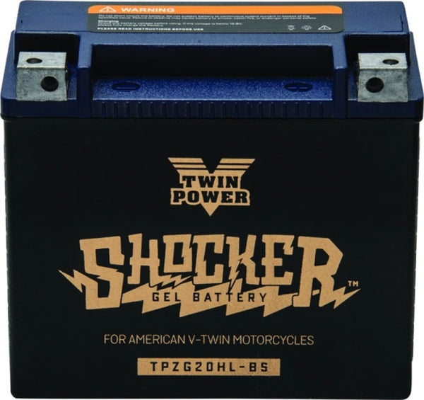 Twin Power YTX-20HL Shocker Gel Battery Replaces H-D 65989-97A 310 CCA