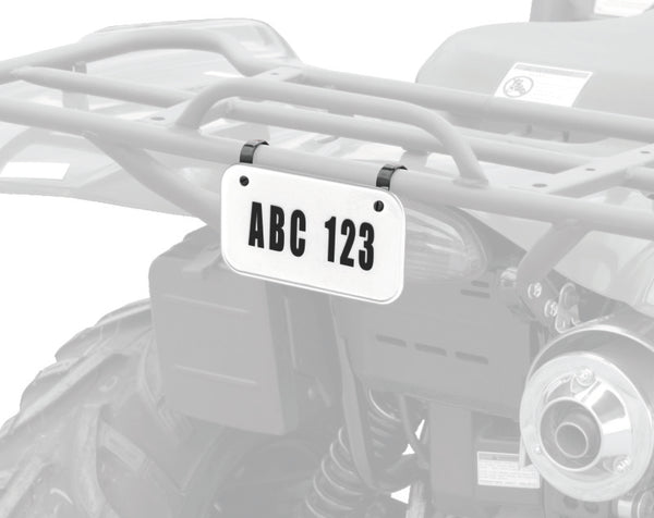 Quadboss ATV License Plate Kit - Black